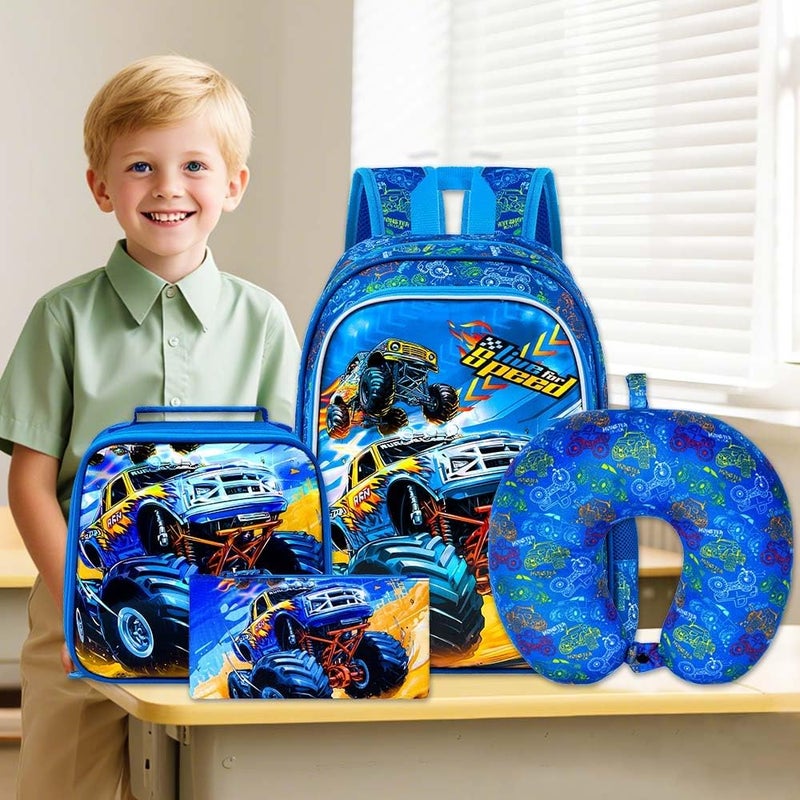 KLFVB Kids Luggage for Boys Girls, Cute Rolling Wheels Suitcase for Toddler, Children Travel Carry on Suitcase - Image 2